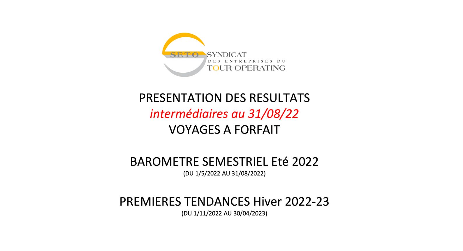 BAROMÈTRES 2023